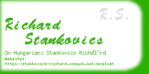 richard stankovics business card